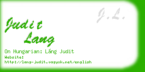 judit lang business card